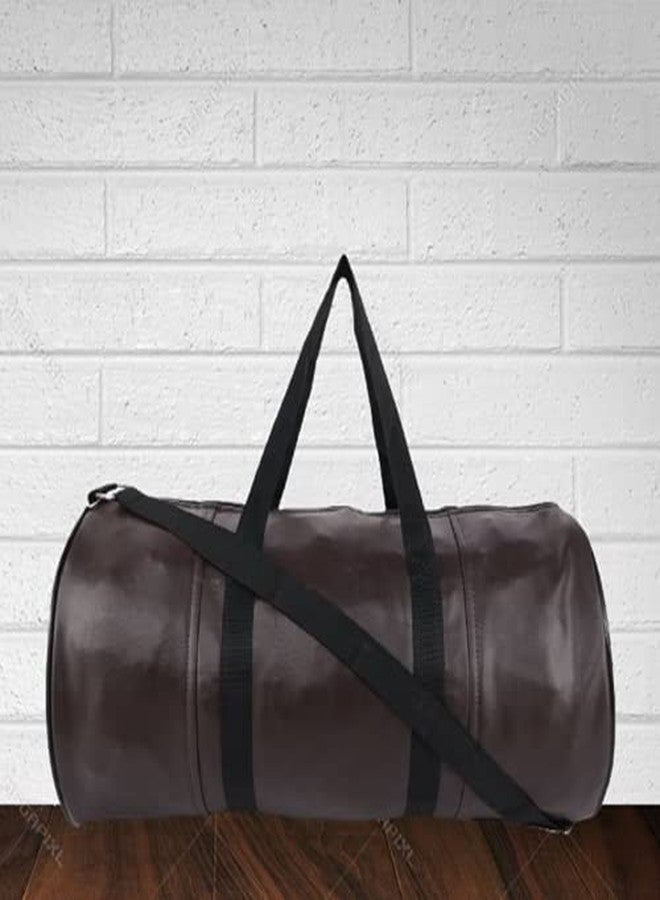 TRUE 2 F Gym Bag Shoulder Bag for Men Women Stylish Waterproof Brown - Image 5